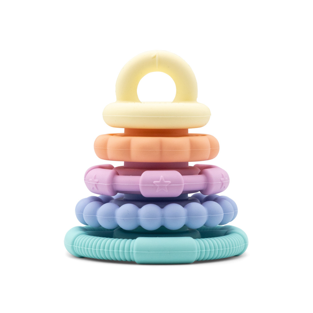 Rainbow Stacker & Teether Toy - Pastel